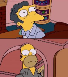 Homer and moe Meme Template