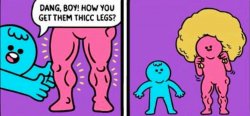 thicc legs Meme Template