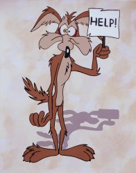 Wile E. Coyote Help Meme Template