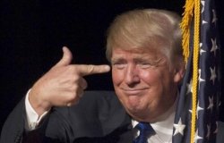 Trump Genius Finger 01 Meme Template