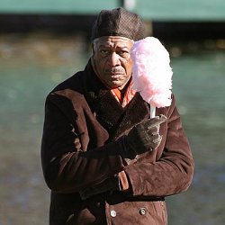 Morgan Freeman Cotton Candy Meme Template