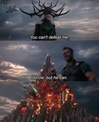 Thor You Can't Defeat Me Meme Template