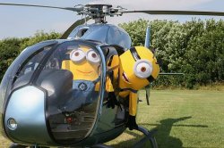Minion Helicopter Meme Template