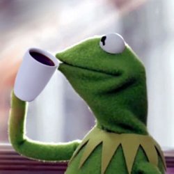 Kermit drinking coffee Meme Template