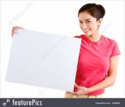 Holding A Blank Sign Meme Template