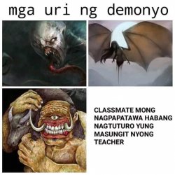 Kinds of demons Meme Template