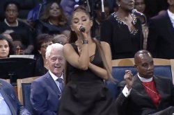 bill clinton funeral ariana Meme Template