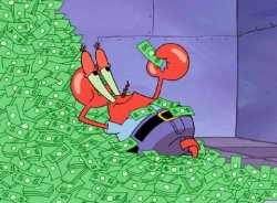 Greedy Krabs Meme Template