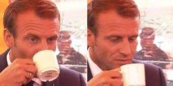Macron finnish coffee 2 Meme Template