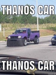 Thanos car Meme Template