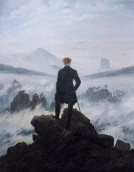 wanderer above the sea of fog Meme Template
