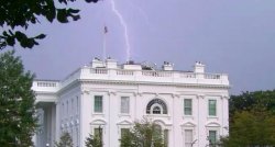 Lightning Strikes White House Meme Template