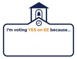 I'm voting YES on EE because... Meme Template