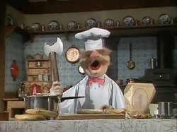 Swedish Chef with Battle Axe Meme Template