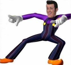 Robbie Rotten + Waluigi Meme Template