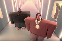 lil pump and kanye west Meme Template