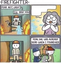 Fireman Meme Template