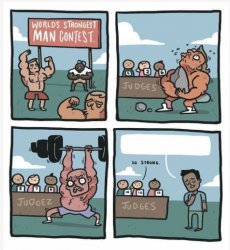 World Strongest Man Meme Template