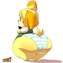 *i slap isabelle butt* Meme Template