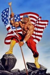 Hulk Hogan American Flag Meme Template