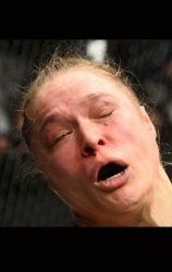 Ronda Rousey face (no glove) Meme Template