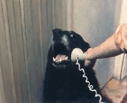 telephone dog Meme Template