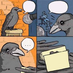 stand up crow Meme Template