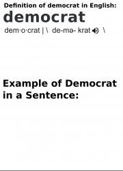 Definition of Democrat Meme Template