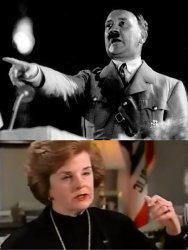 Hitler Feinstein Meme Template