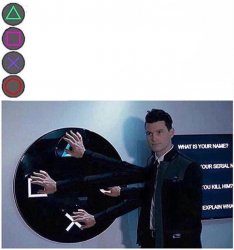 Connor pushes buttons Meme Template