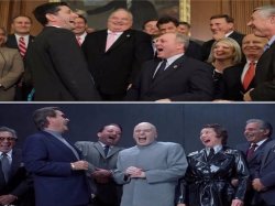 Politicians laughing 2 Meme Template