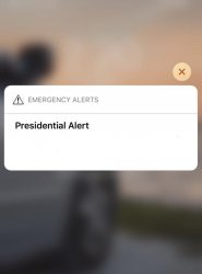 Presidential Alert System Message iPhone Meme Template
