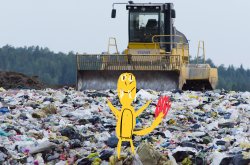 Charmander in the landfill Meme Template