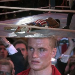Rocky IV - Creed vs Drago Meme Template