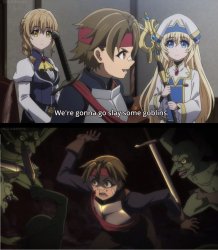 goblin slayer Meme Template