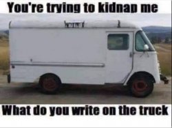 Blank kidnapping truck Meme Template