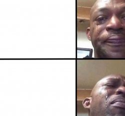 Black man crying over weed Meme Template