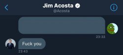 Jim Acosta Twitter DM Meme Template
