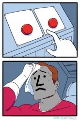 2 buttons NPC light grey Meme Template