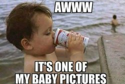 Kid drinking beer Meme Template