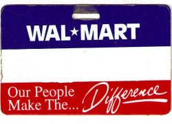 Walmart name tag Meme Template