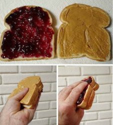 Peanut Butter Jelly - You're doing it wrong Meme Template