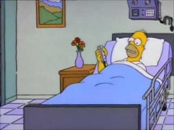 Homer Hospital Bed Meme Template