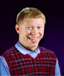 bad luck brian aged Meme Template