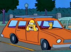 Homer shouting from car Meme Template