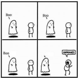 Ghost Boo Meme Template