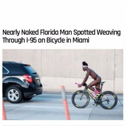 Florida Man Bicycle Meme Template