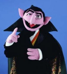 Count von Count from Sesame Street Meme Template