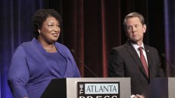Stacey Abrams and Brian Kemp Meme Template