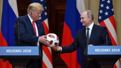 Trump Putin soccer ball Meme Template